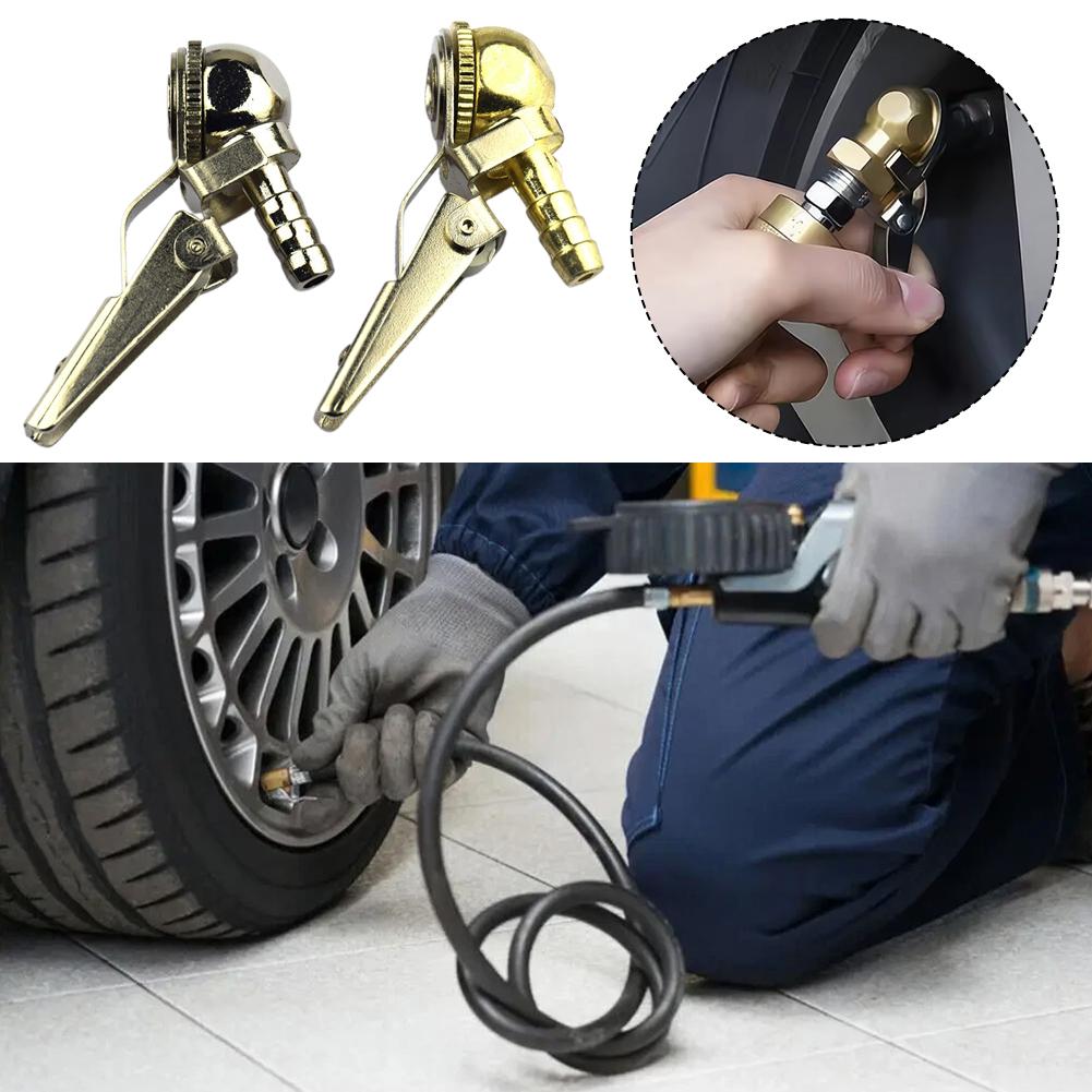 NEW Tire Air Chuck Inflator With Valve Stem Air Pump Tools Connector Chuck Truck Inflator Clip Repair Auto Valve Tyre W2G8