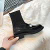 Fashion Mary Janes Women's Ankle Boots Lolita Winter 2024 Female Short Shoes New In Booties Pu Sale Fashion Boot Hot On Promotion Y2k 39