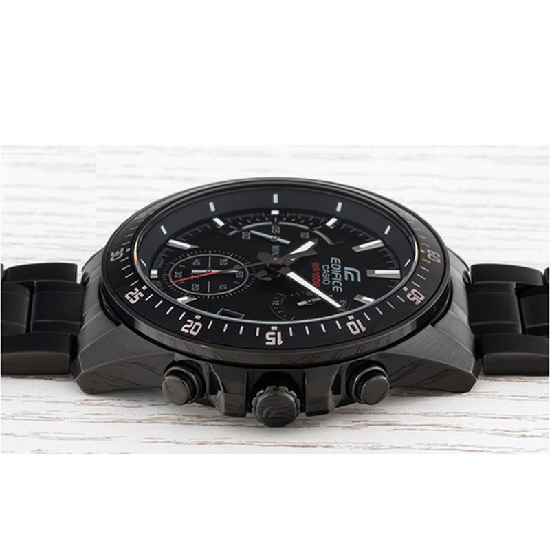 Casio Edifice Versatile Black Dial Black Steel Band Fashion Quartz Movement Stainless Steel Watch Men watches EFV-540DC-1A