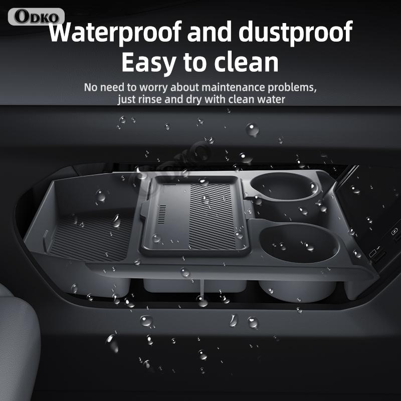 For JETOUR Great Saint Silicone Storage Box  Center Console under Layer Modification Special Car Interior Accessories Organizer