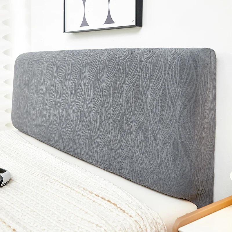 

Жаккардовый эластичный чехол для изголовья кровати, все включено, защитный чехол для изголовья кровати, пылезащитный чехол для спальни, съемная прикроватная тумбочка 120cm темно-серого