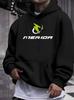 Cozy Fleece Hoodie with "MERIDA" Print - Gray Casual Pullover for Winter & Fall