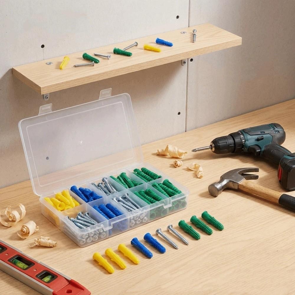 Durable Construction Screws Assortment Kit Plastic Material Self Tapping Screw Brick Surfaces