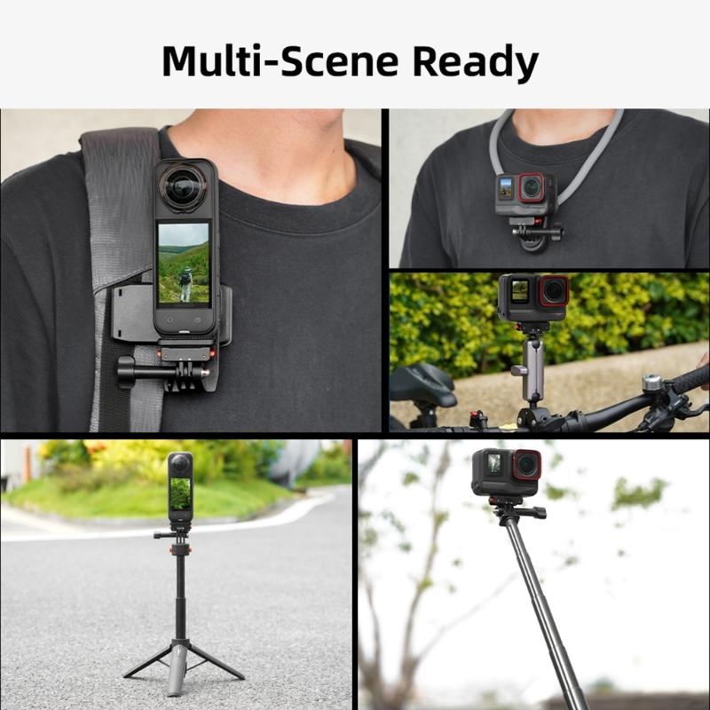 Magnetic Mounting Bracket For 1/4 Tripods Accessories Aluminum Construction Foldable Quick Detach