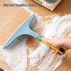 Brosse de nettoyage de verre, grattoir en Silicone souple, poignée en plastique antidérapante, outil manuel de nettoyage multifonctionnel, essuie-glace de miroir, raclette de fenêtre domestique