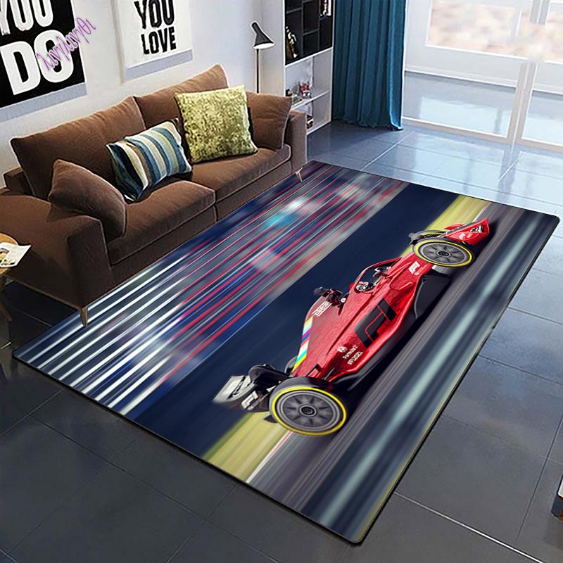 Racing Supercar Large Rug for Living Room Auto Parts Black Carpet Bedroom Area Rug Bathmat Soft Rug Home Decoration