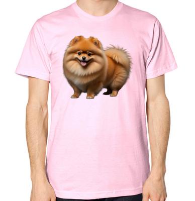 Zwergspitz Hund T-Shirt Herren Damen Unisex Top