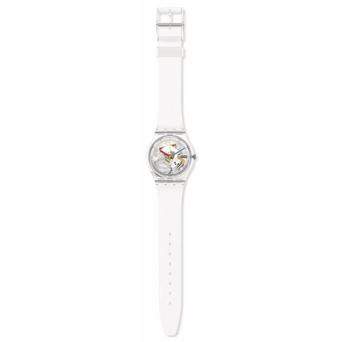 Swatch Watch Unisex 34mm CLEARLY GENTSO28K100-S060 Transparent Casual