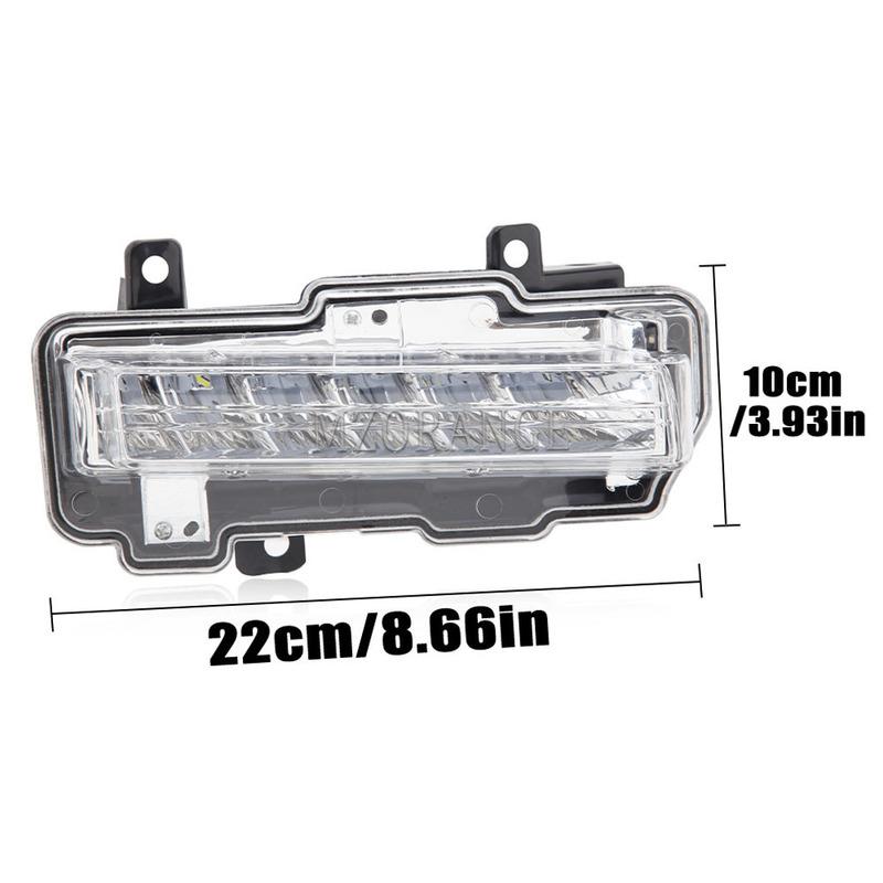 LED DRL for Mitsubishi Pajero 2015 2016 2017 2018 2019 2020 For Montero V98 Daytime Running Light Headlight White Led Fog Light