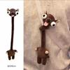 New Fun Long-Neck Goose Plush Pendant Cute Stuffed Animals Doll Bag Decorative Accessory Keychain Birthday Gift For Girls