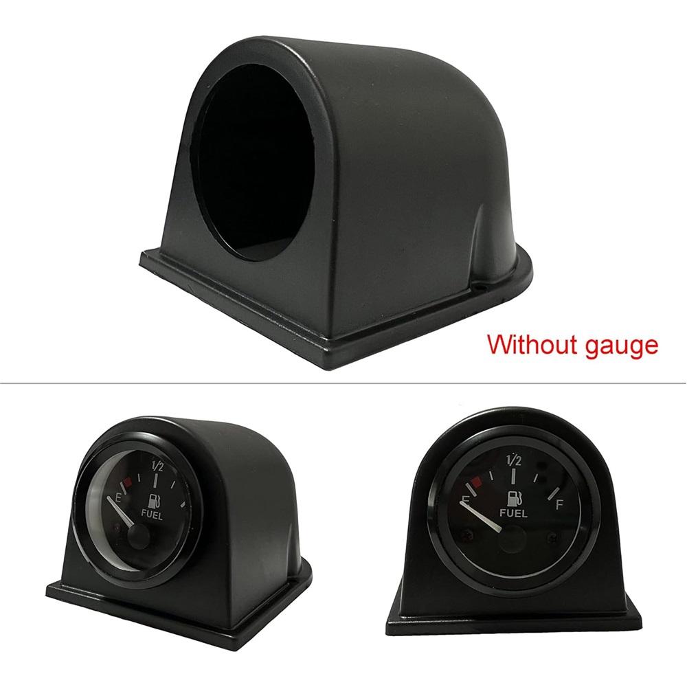 Einzel-Manometerhalterung – 52 mm Universelles Armaturenbrett-Pod – ABS-Kunststoff, Verzugsfrei – Für Autos, Lkw, Boote, Motorräder – Sicht auf Augenhöhe