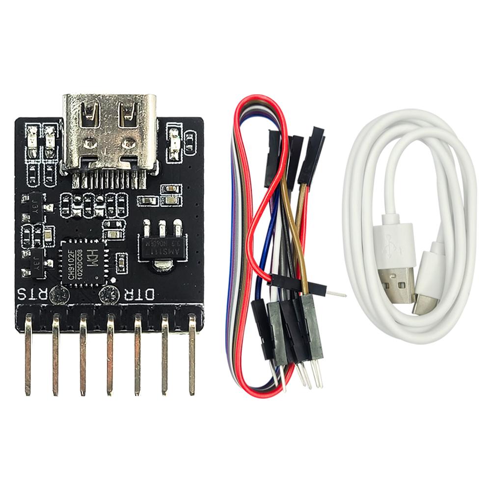 CH9111F Downloader Module Chip Serial Port Download 7Pin Program Burning for ESP11 MINI TYPE-C USB to UART RS111 RS181
