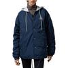 Vans Giacca da Uomo con Cappuccio Bottoni Nascosti Slim Fit Maniche Lunghe Capispalla Blu Navy VN000FBYLKZ