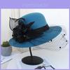 Hebe Grote Rand Wol Vilten Hoed Voor Winter Elegante Vintage Feest Accessoires