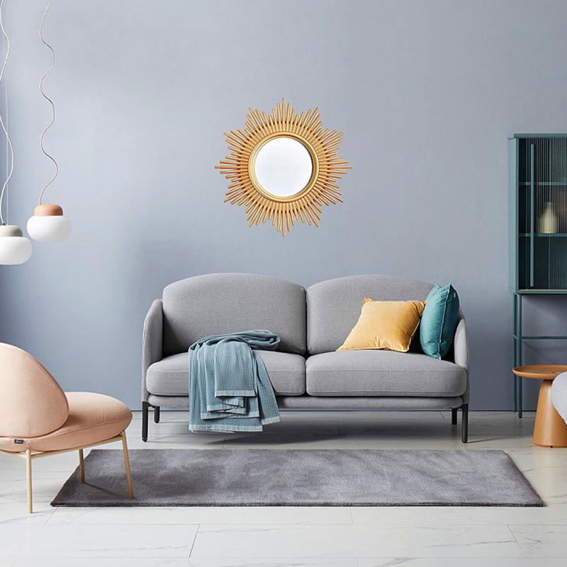 3PC/Set Wall Decor Round Wall Mirror Sets Hanging Mirror Gold Hanging Mirror Living Room Background