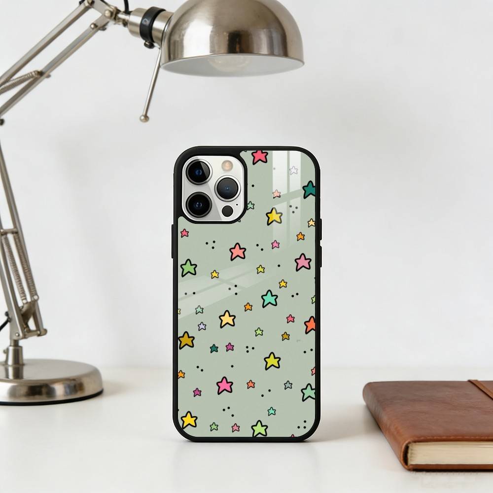 

C-Cute cartoon star pattern Phone Case For iPhone 17,16,15,14,13,Pro,Max,Plus,Magnetic For Magsafe Wireless Charging iPhone13PRO