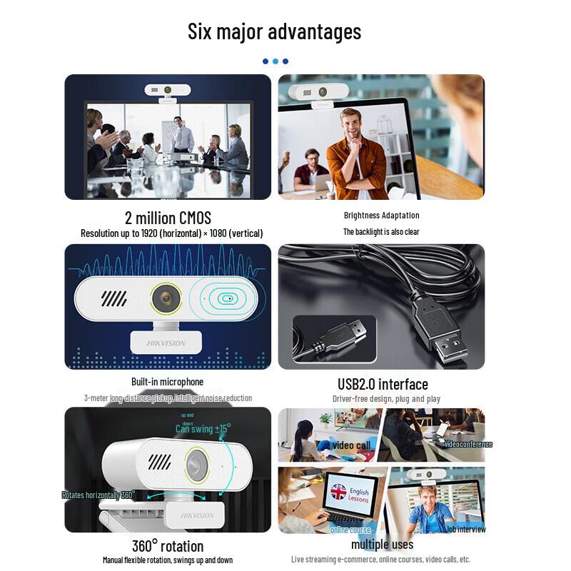 HIKVISION DS-E12S 1080p USB Webcam