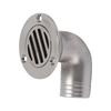 90 Degree Deck Drain Scupper 1.5in OD 316 Stainless Steel Plumbing Fittings for Marine Boat Yacht