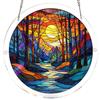 Puzzle Sun Catcher Stained Glass Window Hangings Acrylic Suncatchers Decors for Home Garden Ornament Housewarmings Gift