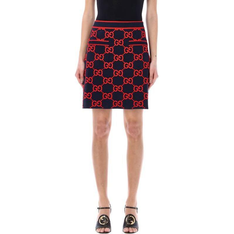GUCCI Wool-jacquard Skirt 743320-XKC8X-4754