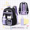 Zaini per Bambini Scuola Primaria Classi 3-6 Ragazza Rosa Studente Scuola Media Borse Scolastiche Impermeabili Zaino con Manico Festival delle Farfalle con Astuccio