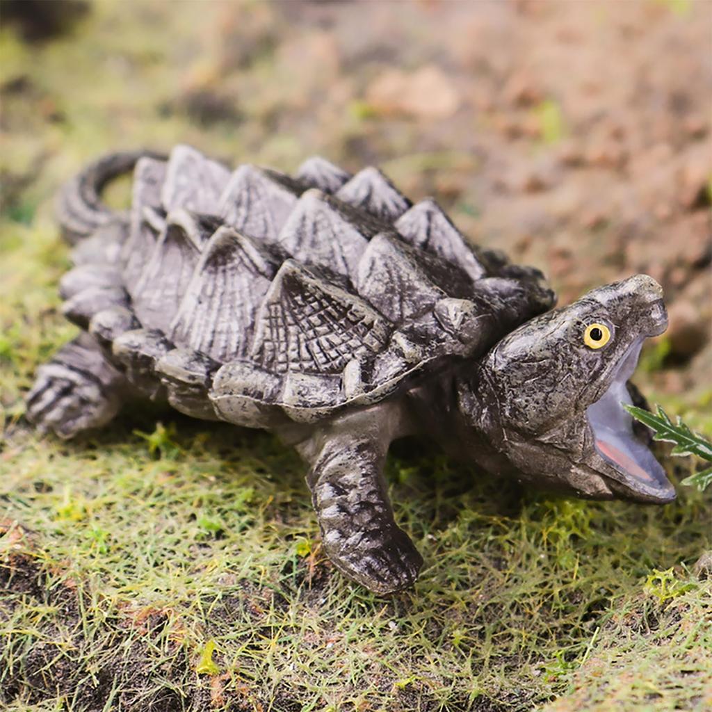 AAGWW 12-Style Animal Model Set, Amphibian Reptile Turtle Decorations, ChristmasNew Year Gift, Kids Toy (Realistic Turtle Model)