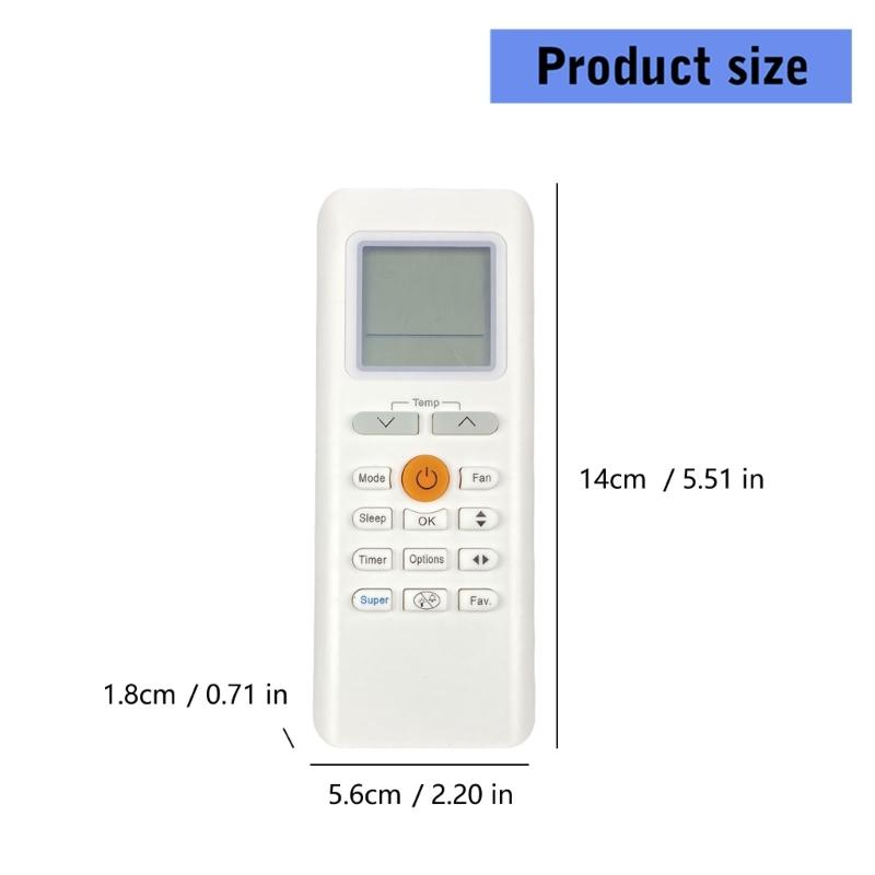 Pilot do klimatyzatora do modeli RG70A BGEF Do precyzyjnej kontroli temperatury