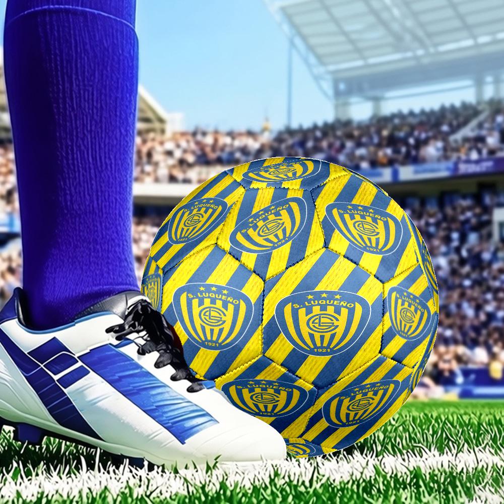 Luqueno Club Emblem Size 5 Soccer Balls, Anti-Slip, Protective Football, Outdoor Sport, Practice Games, Birthdays Gift Suitable for fan