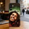 J-Jamaica Bob M-Marley Lion Phone Case For Samsung Galaxy A73,A72,A71,A70,A53,A52,A51,Others Soft Black Cover