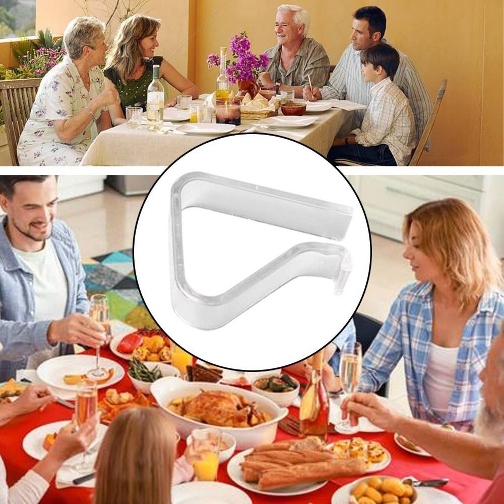 Transparent Windproof Clips Plastic Table Cloth Holder Prom Clamps Table Cover Holder  Outdoor