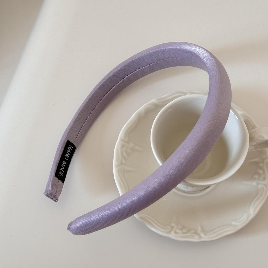 Cream-colored Texture Sponge Hairband for Girls with A Sweet Small Headband Style Hairpin