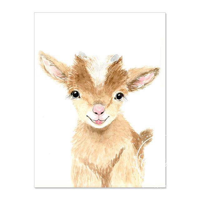 Zwierząt arkusze dekoracyjne obraz ścienny plakat artystyczny płótna dziecięce obrazy pokojowe do przedszkola dekoracyjne wydruki plakaty ścienne bez ramki