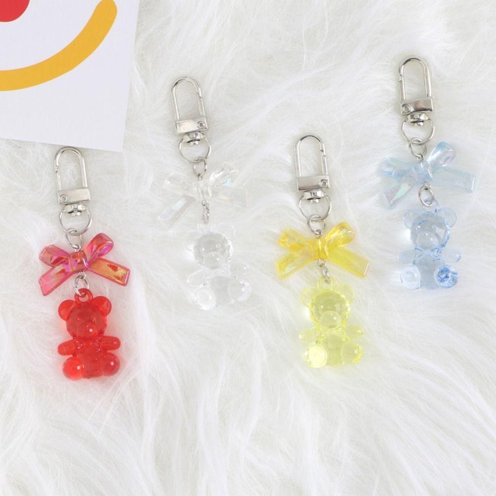 Bag Decoration Cute Car Keyring Candy Color Lovely Bag Pendant  Car Accessory