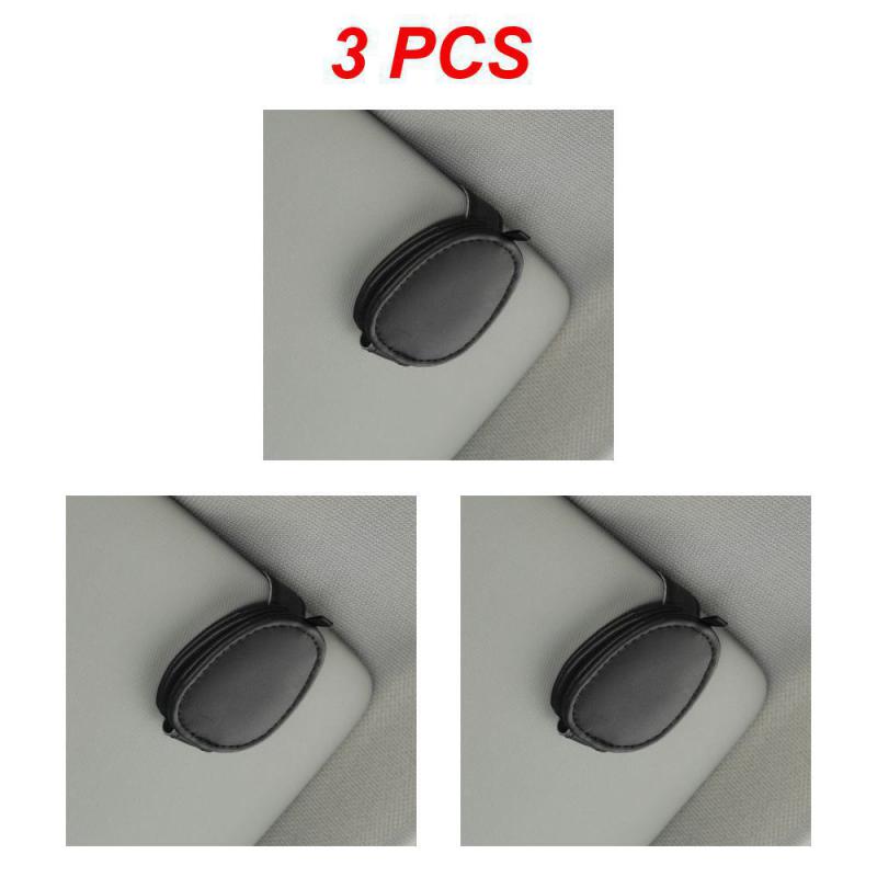 1/3/5 STÜCKE Sonnenbrillenclip Kreativer Tragbarer Magnetverschluss PU Leder Auto Innenzubehör Sonnenbrillenhalter