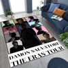3D The Vampire Diaries Damon Salvatore Rug for Bedroom Living Room Sofa Home Doormat Decor, Large Kids Play Non-slip Floor Mat
