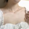 Delicate Clavicle Necklace Beautiful Chain Necklace Copper Texture Perfect for Evening Parties and Special Occasions