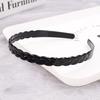 Plastic Washing Mens Unisex Black Wavy Headdress Hair Hoop Hair accessories Headband Head Hoop