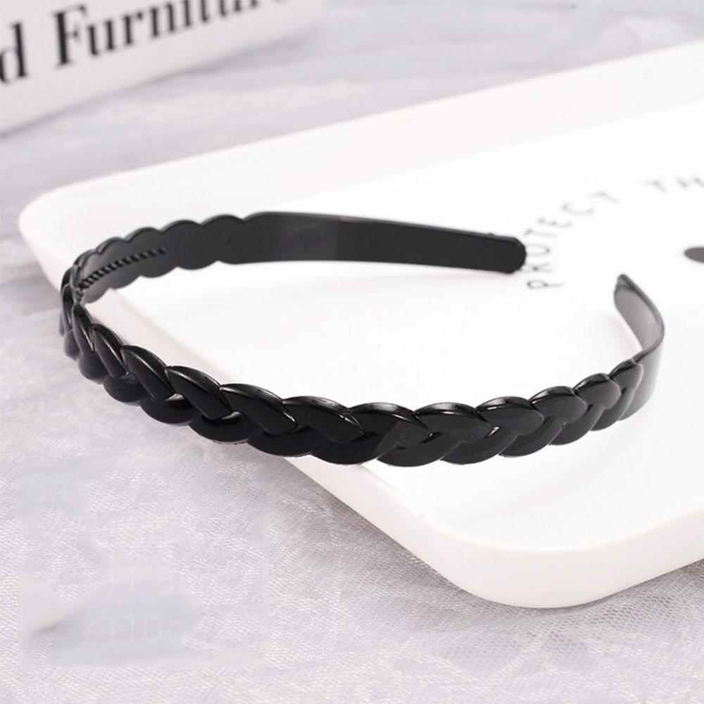 Plastic Washing Mens Unisex Black Wavy Headdress Hair Hoop Hair accessories Headband Head Hoop