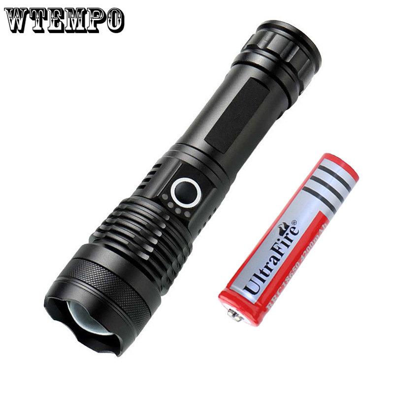 P50 Chip Flashlight 4-tone Light Camera Fill Light Charging Telescopic Zoom Electrodeless Dimming Flashlight