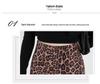 Suede Leopard Print A-line Midi Skirt for Women - Autumn/Winter 2024 Collection
