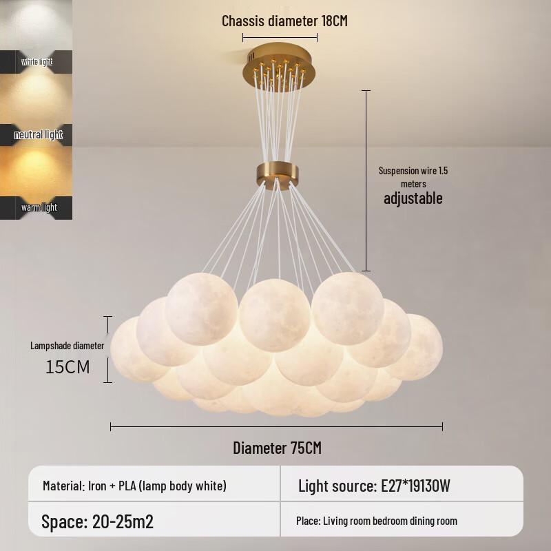 Celestial Bubble Pendant Chandelier