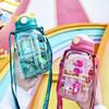 Cartoon Childrens Water Bottle With Carry Strap Made Of Pc For Kids Gift
