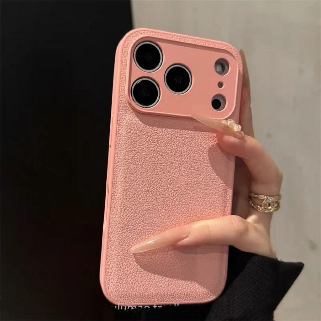 Autumn and Winter Premium Leather Apple 16 Mobile Phone Case IPhone17promax/15 Niche 14/13/12 Simple 11