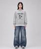 MONSTER REPUBLIC Daisy Flower Gray Sweatshirt Gray_9129