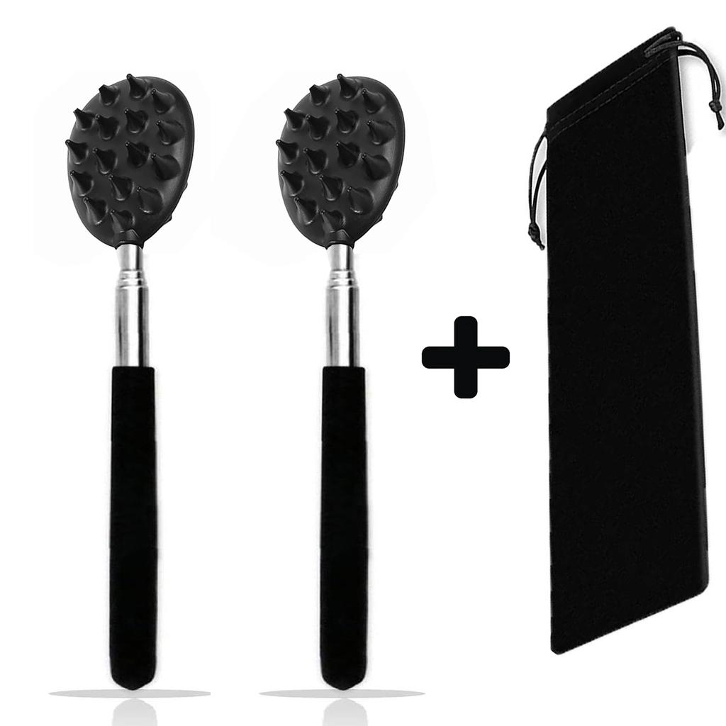 Ausziehbarer Kaktus-Rückenkratzer mit 1/4-Zoll- und 1/2-Zoll-Stacheln, Einhand-Juckreizstab zum Ausziehen für Männer und Frauen, Langlebiges PVC