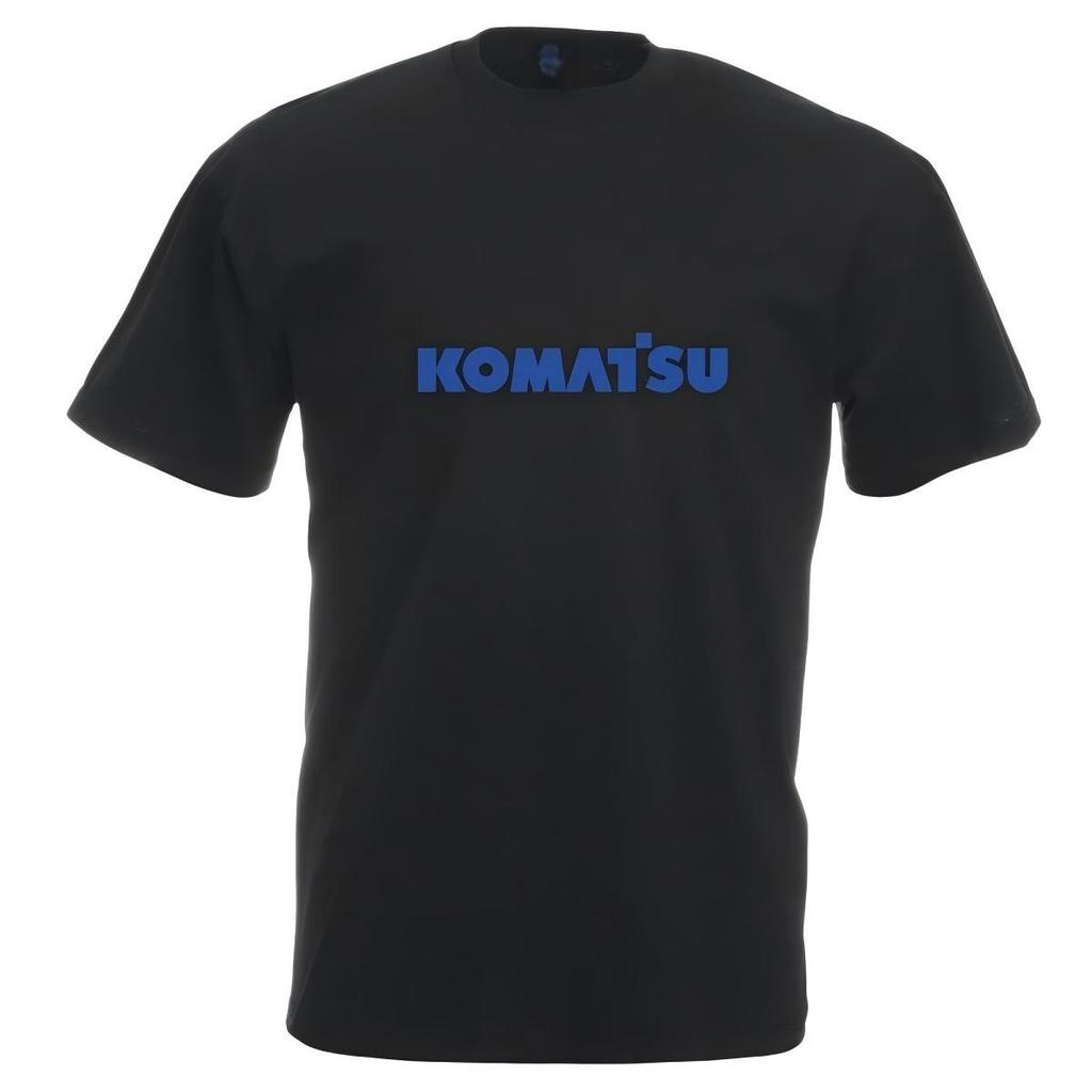 Komatsu Blaues Logo T-Shirt