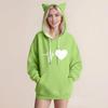 Women's Fashion Casual Long Sleeve  Hooded Sweatshirt Tops