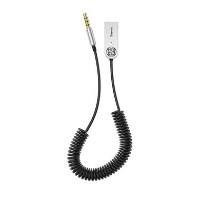 BA01 Odbiornik audio Bluetooth 5.0 kabel adapter audio AUX jack czarny