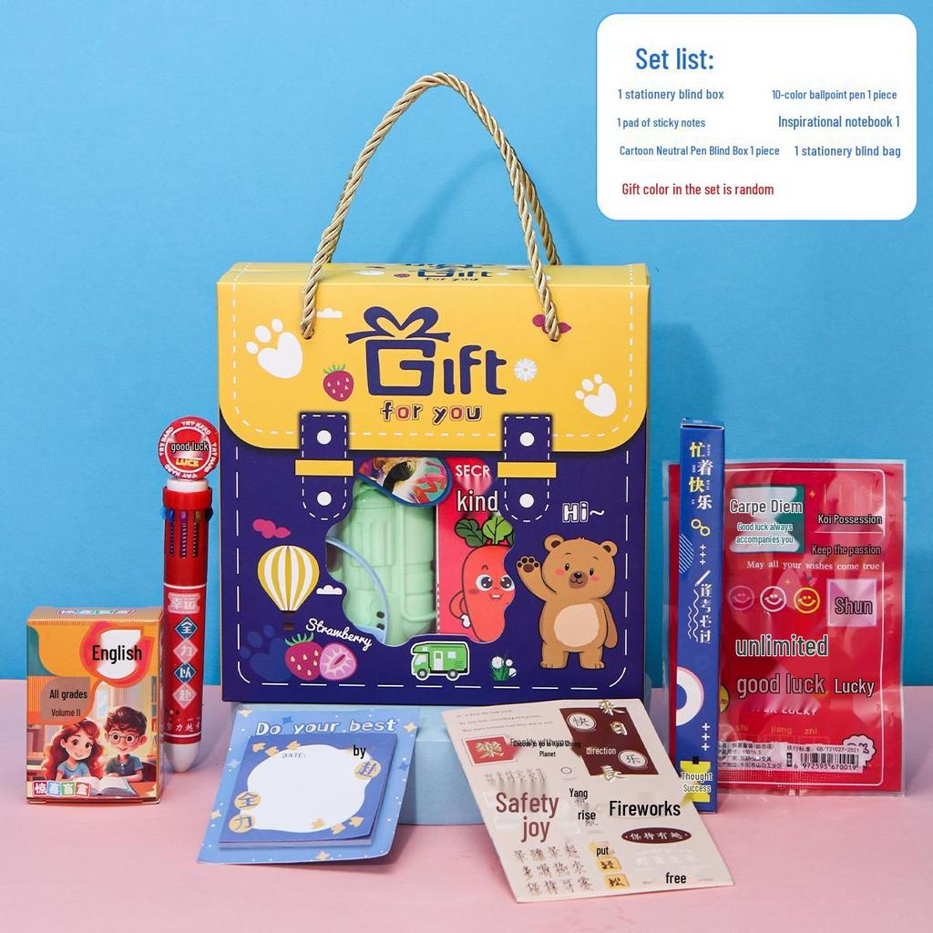 Back-to-School Gift Box: Ideal for Boys & Girls, Birthday Favors, Sharing Gifts, Rewards, Kindergarten & Primary School Students