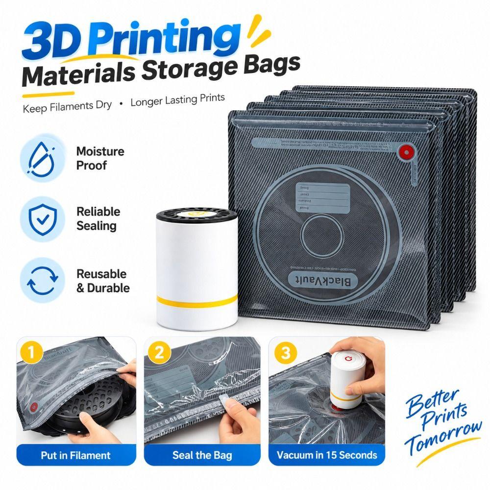 Airtight Seal 3D Filament Storage Bag Electric Pump 3D Filament Bag Clothing Organization